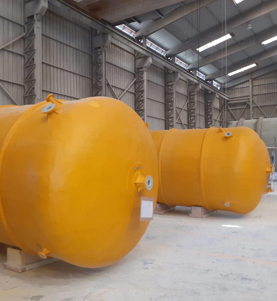 Thermoplastic-Lined FRP Slurry Tanks