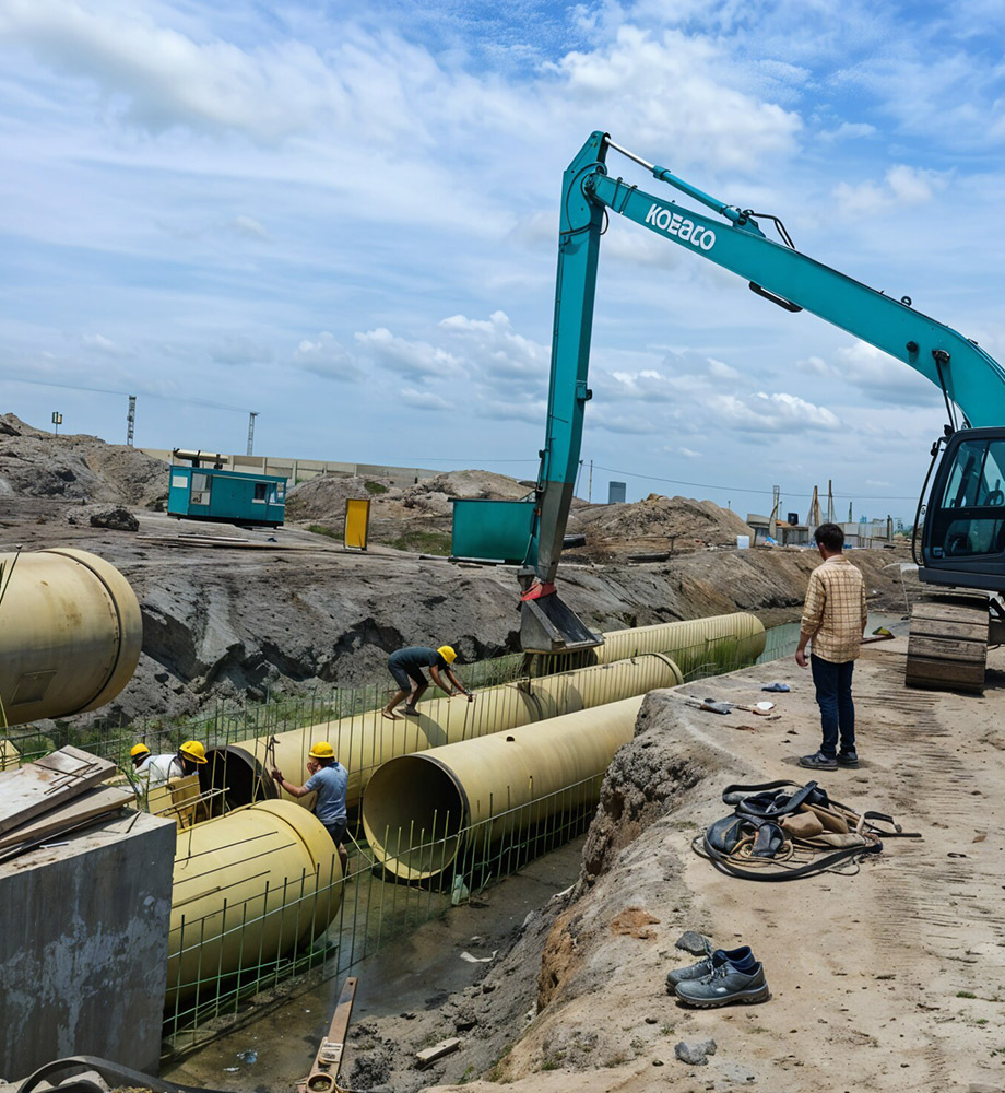 GRP Abrasion Resistant Piping System (Slurry Piping)